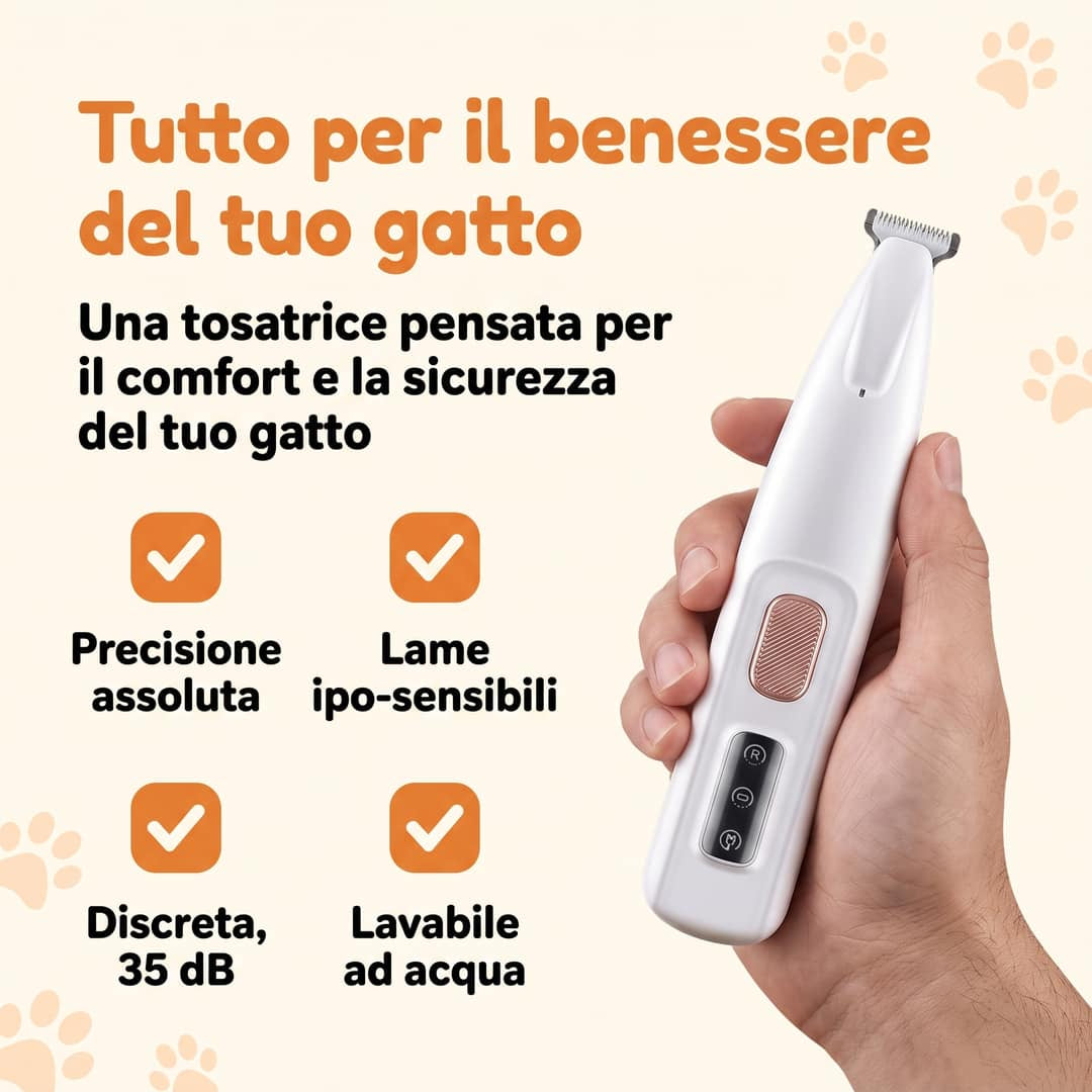 MALUXIO - Tosatrice di precisione per gatti