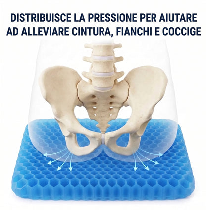 Cuscino in gel Maluxio — Comfort prolungato per le lunghe sedute