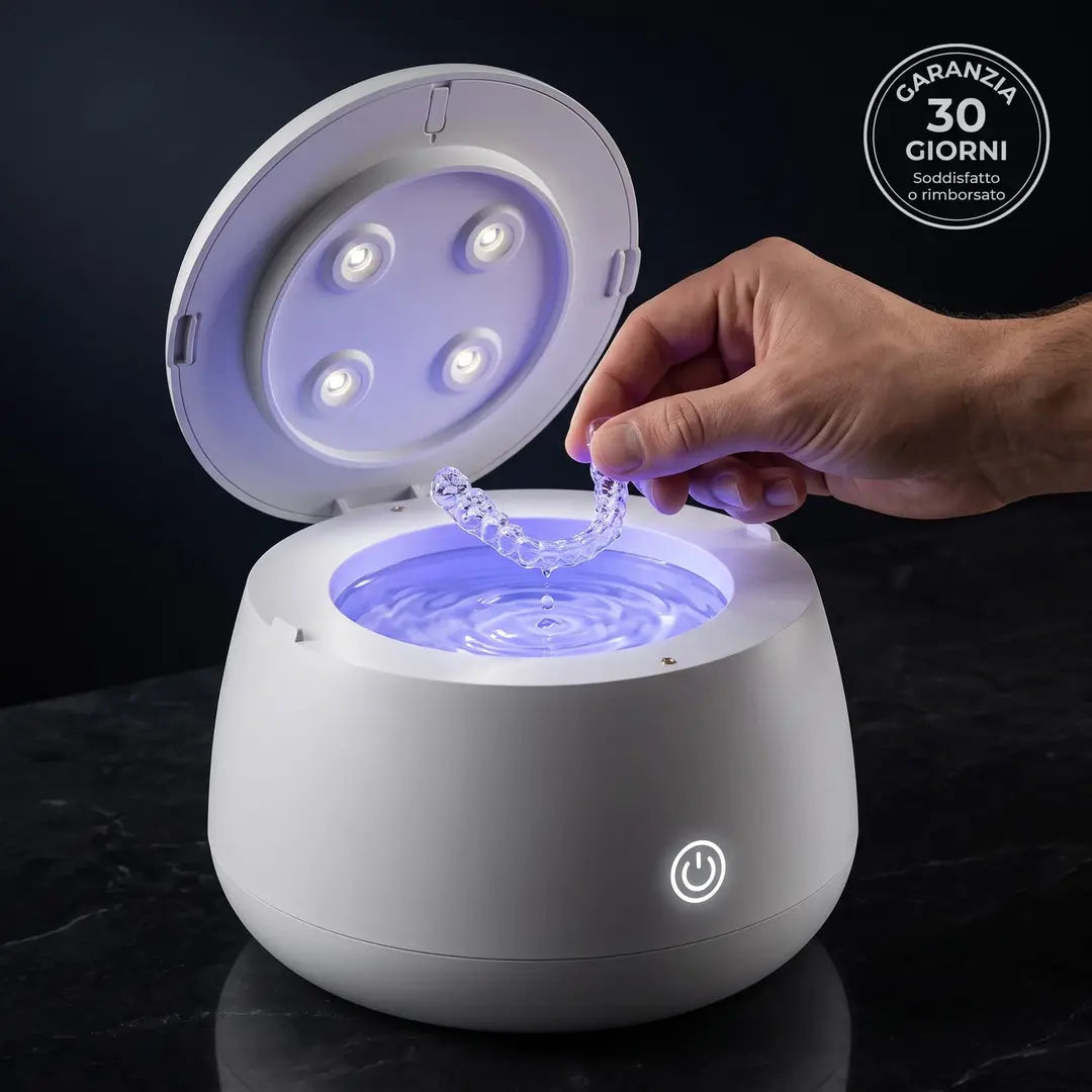 PuraPod™ — Pulitore a ultrasuoni Pulisca la sua mascherina con sola acqua, in 5 minuti