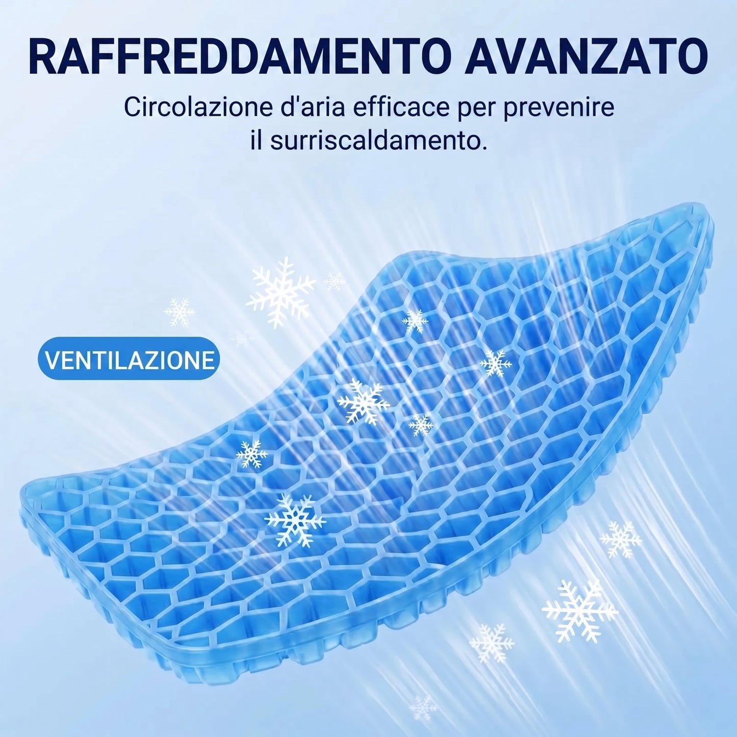 Cuscino in gel Maluxio — Comfort prolungato per le lunghe sedute
